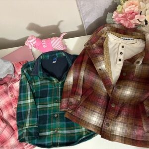 Old Navy Plaid Shirt and Jacket Collection